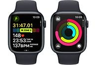 APPLE Watch Series 9 GPS 45 mm Middernacht Aluminium Case/Middernacht Sport Band - S/M