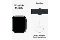 APPLE Watch Series 9 GPS 45 mm Middernacht Aluminium Case/Middernacht Sport Band - M/L