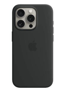 Housse de protection avec bande iPhone 15 Pro Max noir
