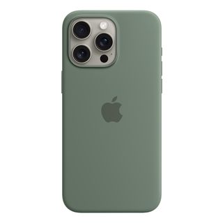 APPLE Silikon Case mit MagSafe - Schutzhülle (Passend für Modell: Apple iPhone 15 Pro Max)