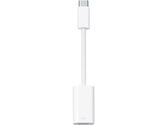 APPLE MUQX3ZM/A - Adattatore da USB-C a Lightning (Bianco)