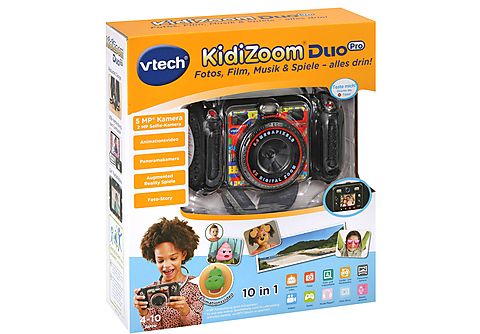 VTECH KidiZoom Duo Pro schwarz Kinderkamera, Schwarz Spiel- & Lerncomputer  | MediaMarkt