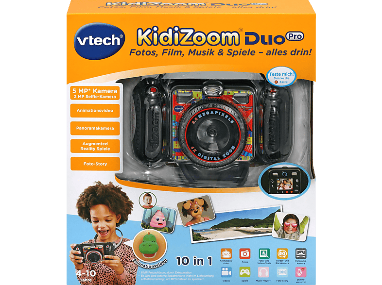VTECH KidiZoom Duo Kinderkamera, kaufen Pro schwarz | Kinderkamera Schwarz SATURN
