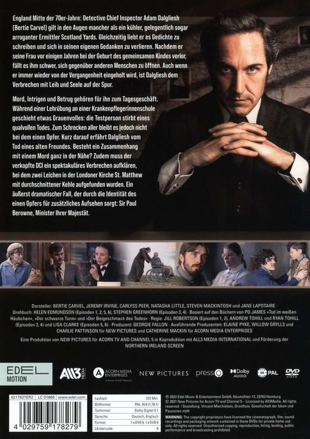 DVD-Cover: Ein Mann im Anzug blickt ernst. Text auf Deutsch über einen Detektiv.