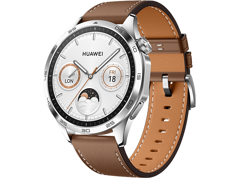 Huawei Watch Gt 4 46 Mm Brown Leather (55020bgw)