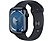 APPLE Watch Series 9 GPS, 45mm, éjfekete alumíniumtok, éjfekete sportszíj, S/M (MR993QH/A)