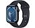 APPLE Watch Series 9 GPS, 45mm, éjfekete alumíniumtok, éjfekete sportszíj, M/L (MR9A3QH/A)