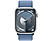 APPLE Watch Series 9 GPS, 45mm, ezüst alumíniumtok, télkék sportpánt (MR9F3QH/A)