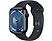 APPLE Watch Series 9 GPS + Cellular, 45mm, éjfekete alumíniumtok, éjfekete sportszíj, S/M (MRMC3QH/A)