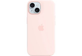 APPLE iPhone 15 MagSafe rögzítésű szilikon tok, világos rózsaszín (MT0U3ZM/A)