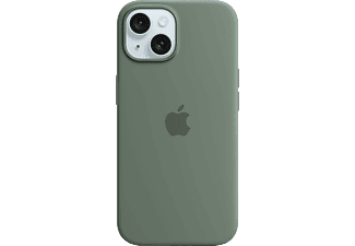 APPLE iPhone 15 MagSafe rögzítésű szilikon tok, ciprus (MT0X3ZM/A)