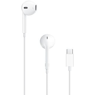 APPLE EarPods, Auriculares de botón, Cable, USB-C, Micrófono, Blanco