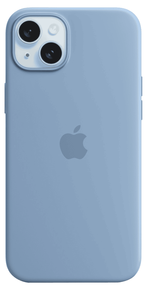 APPLE iPhone 15 Plus MagSafe rögzítésű szilikon tok, télkék (MT193ZM/A)
