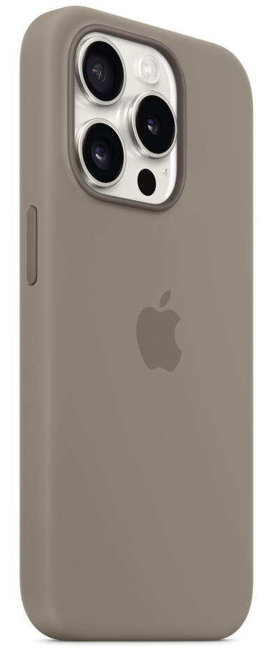 Barna telefontok Apple logóval és kamerákkal. Szögletes nézet, egyszerű design.