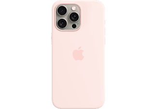 APPLE iPhone 15 Pro Max MagSafe rögzítésű szilikon tok, világos rózsaszín (MT1U3ZM/A)