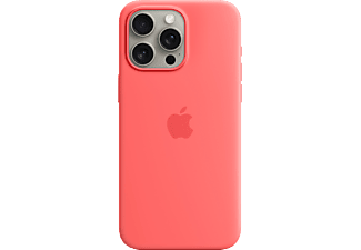 APPLE iPhone 15 Pro Max MagSafe rögzítésű szilikon tok, guava (MT1V3ZM/A)