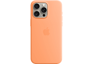 APPLE iPhone 15 Pro Max MagSafe rögzítésű szilikon tok, narancssörbet (MT1W3ZM/A)