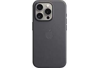 APPLE iPhone 15 Pro MagSafe rögzítésű FineWoven szövettok, fekete (MT4H3ZM/A)