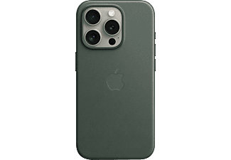 APPLE iPhone 15 Pro MagSafe rögzítésű FineWoven szövettok, örökzöld (MT4U3ZM/A)