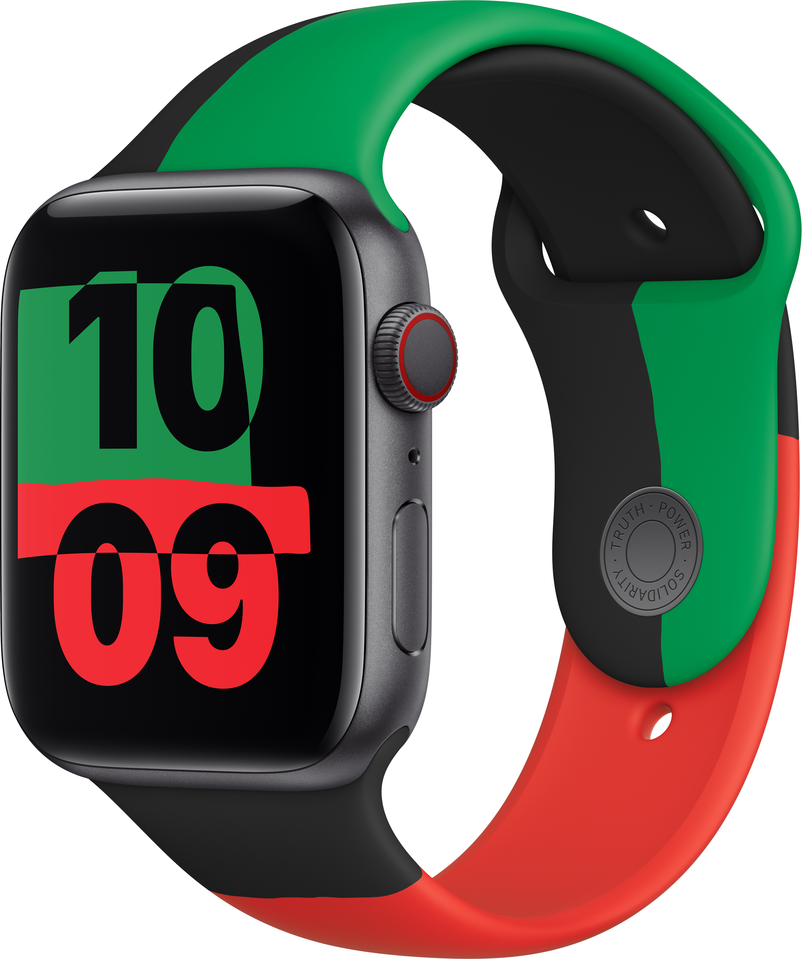 APPLE Cinturino sportivo da 44 mm - Fascia da braccio (Black Unity)