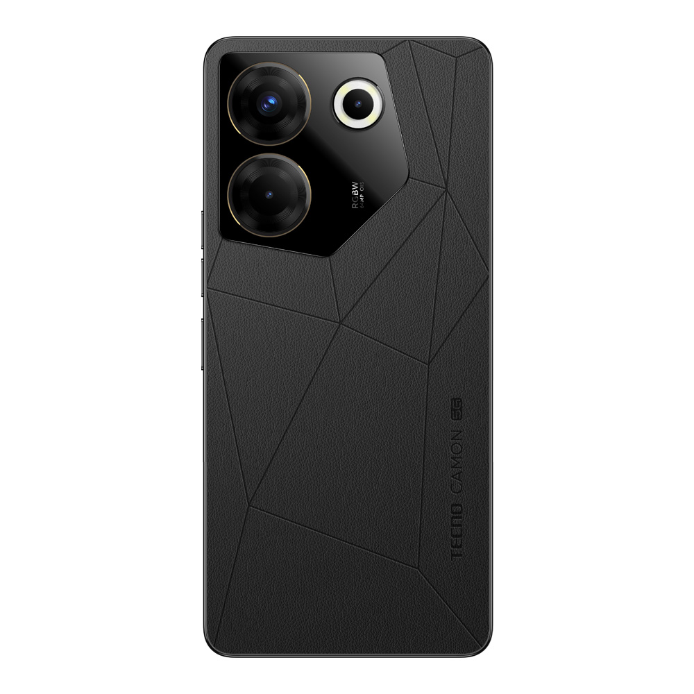 Geometrik tasarımlı siyah desenli telefon kılıfı. Siyah zemin.