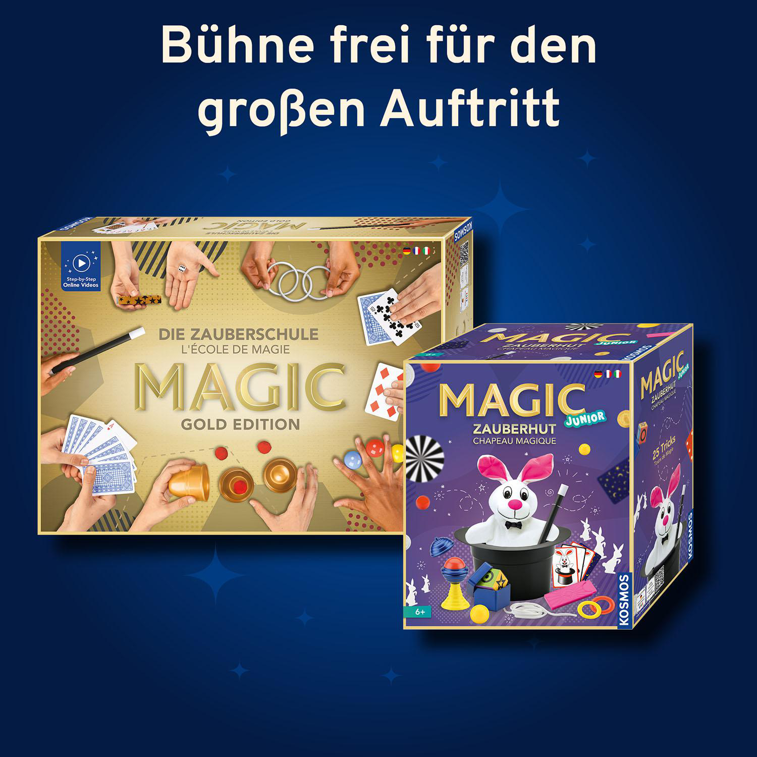 KOSMOS Edition Zauberkasten, Magic - Gold Zauberschule Die Mehrfarbig DFI