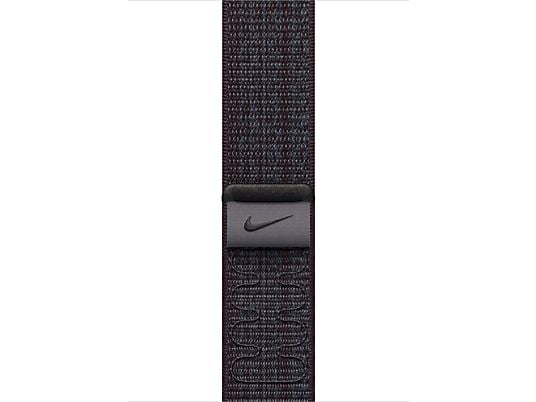 APPLE 45 mm Nike Sport Loop - Bracelet (Noir/bleu)