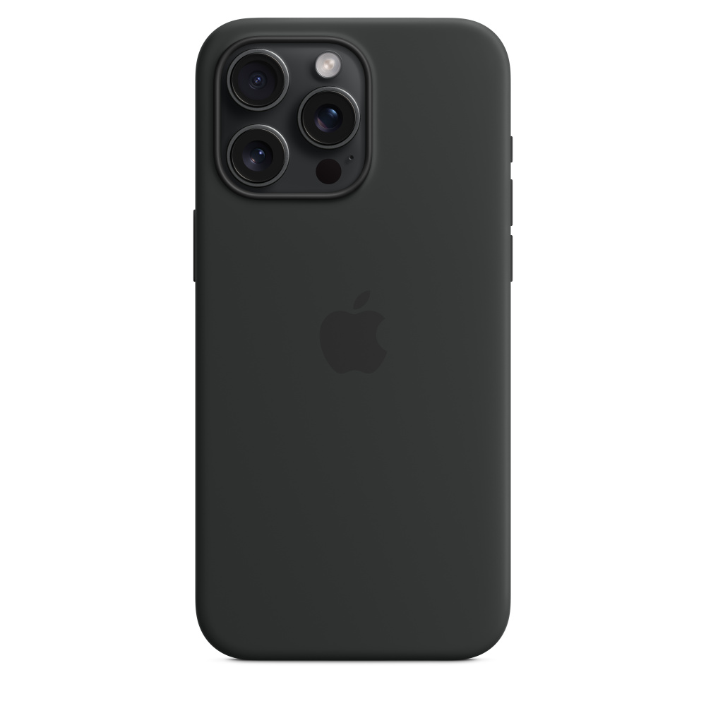 APPLE Cover Silicone Magsafe iPhone 15 Pro Max Black (MT1M327M)