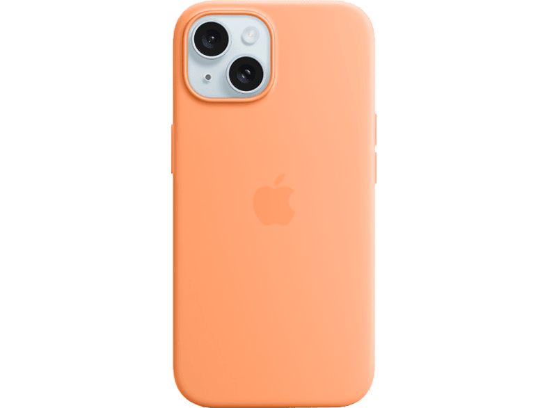 Apple Cover Silicone Magsafe Iphone 15 Orange Sorbet (mt0w3zm/a)