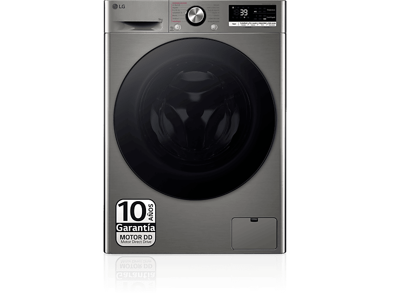 REACONDICIONADO Seminuevo Muy bueno Lavadora carga frontal - LG F4WR7009AGS, Serie 700, 9 kg, 1400 rpm, 14 Programas, AI Direct Drive™, TurboWash™360˚