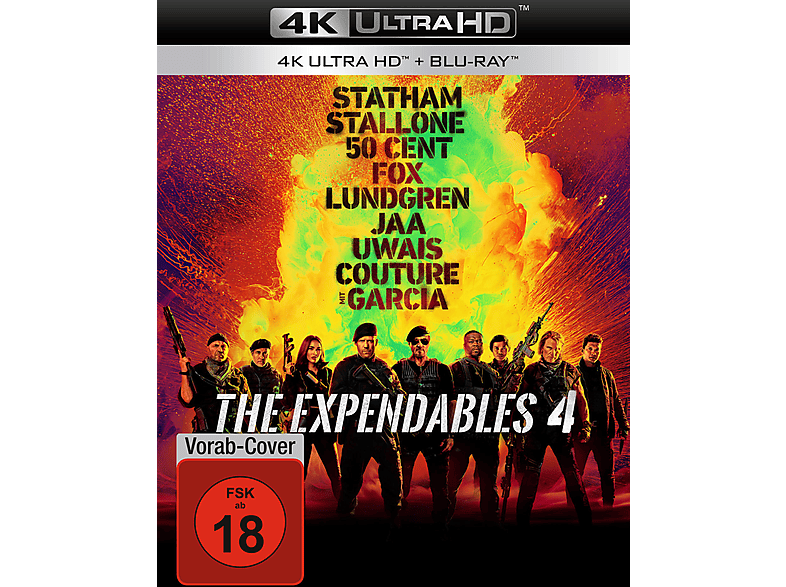 The Expendables 4 4K Ultra HD Blu-ray + Blu-ray Auf 4K Ultra HD Blu-ray ...