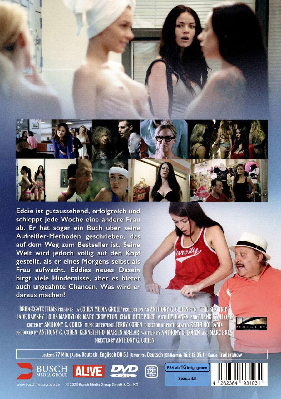 Filmposter mit Text und Bildern von Personen. Der Filmname lautet 'The Sext Trip'.