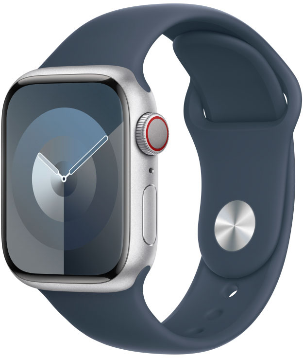 APPLE Bracelet pour Apple Watch 41 mm Storm Blue Sport Band M/L (MT2X3ZM/A)