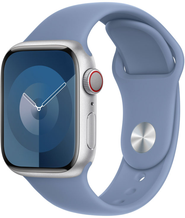 APPLE Armband voor Apple Watch 41 mm Winter Blue Sport Band S/M (MT353ZM/A)