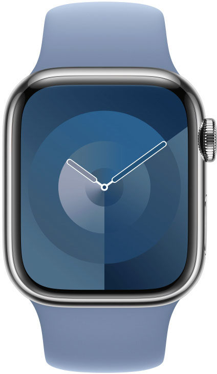 APPLE Armband voor Apple Watch 41 mm Winter Blue Sport Band S/M (MT353ZM/A)
