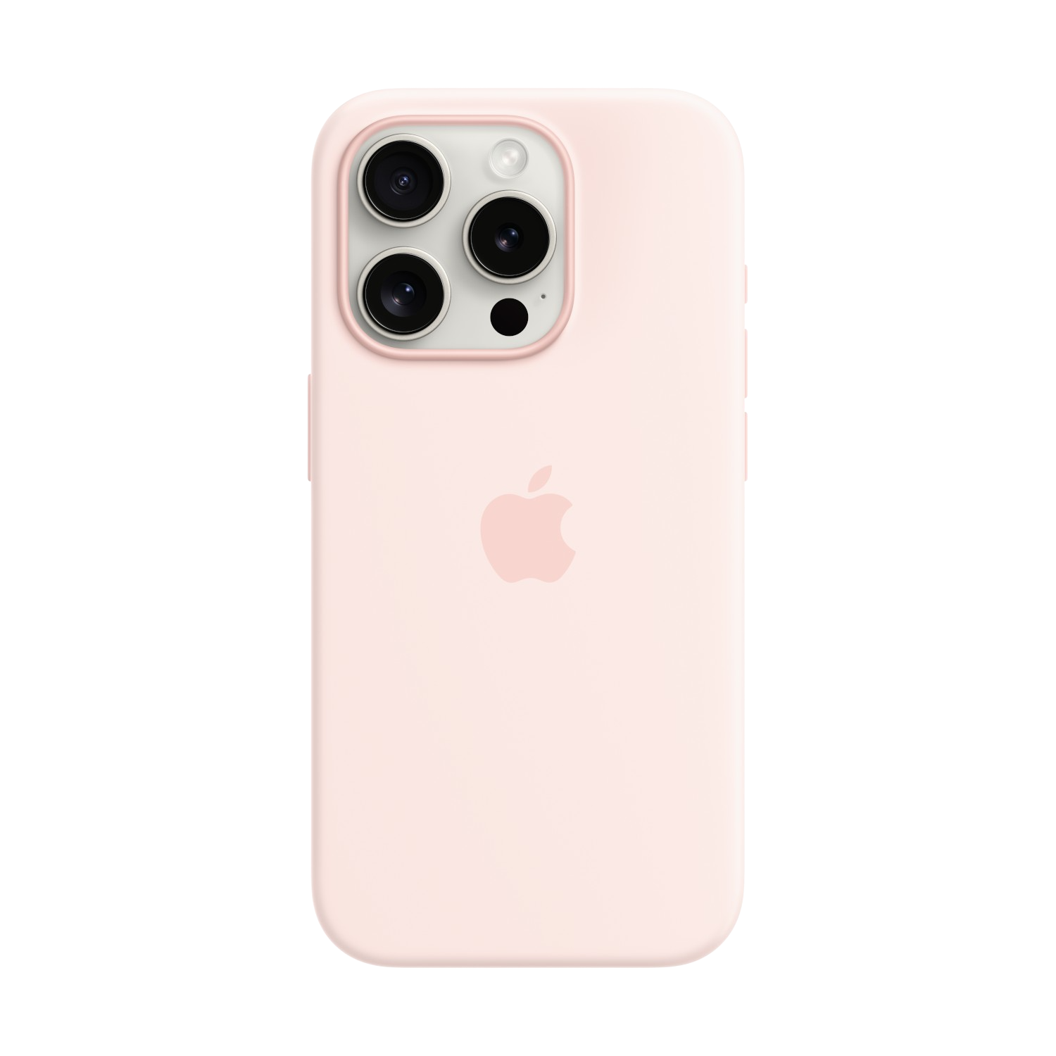 Apple Iphone 15 Pro Siliconenhoesje Met Magsafe - Lichtroze