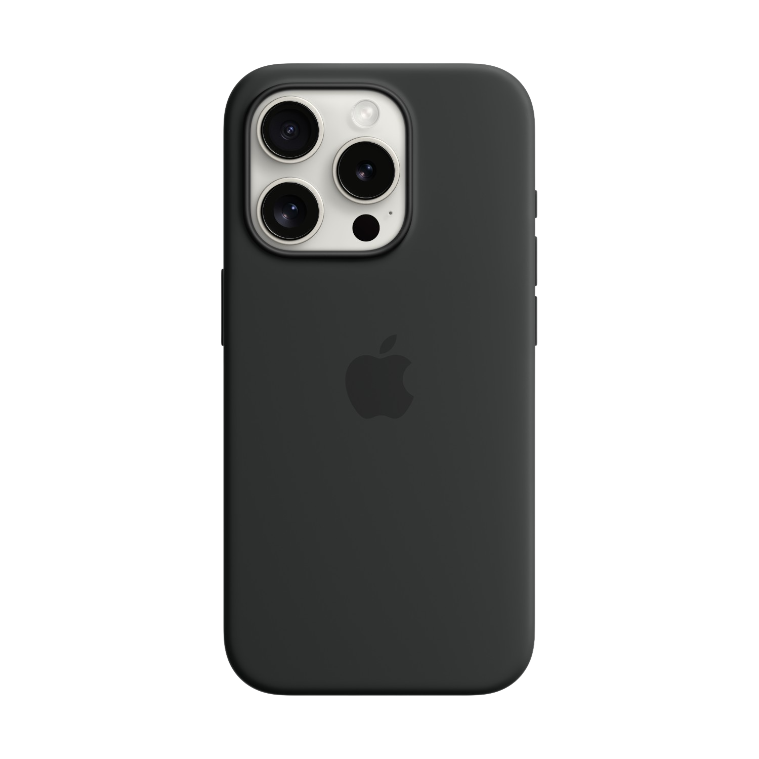 Apple Iphone 15 Pro Siliconenhoesje Met Magsafe - Zwart