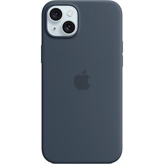 APPLE Funda de silicona con MagSafe para iPhone 15, Azul tempestad