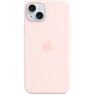 APPLE Funda de silicona con MagSafe para iPhone 15, Rosa claro