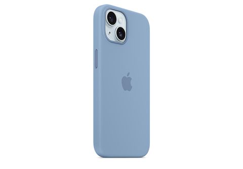 APPLE Funda de silicona con MagSafe para iPhone 15, Azul invierno