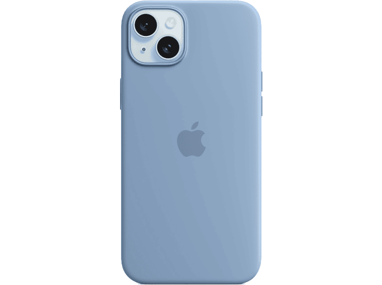 Apple Funda de silicona con MagSafe para iPhone 15 Plus, Azul invierno