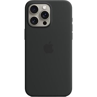 APPLE Funda de silicona con MagSafe para iPhone 15 Pro, Negro