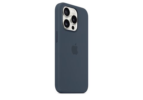 Funda de silicón con MagSafe para el iPhone 15 Plus - Azul