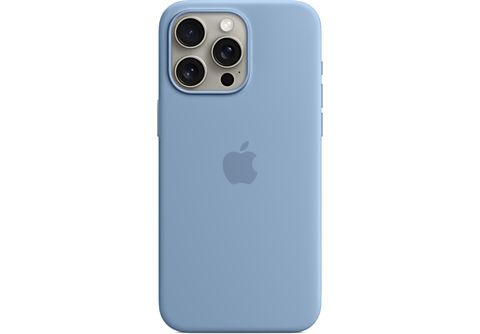 APPLE Funda de silicona con MagSafe para iPhone 15 Pro Max, Azul invierno