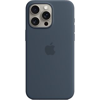 APPLE Funda de silicona con MagSafe para iPhone 15 Pro Max, Azul tempestad