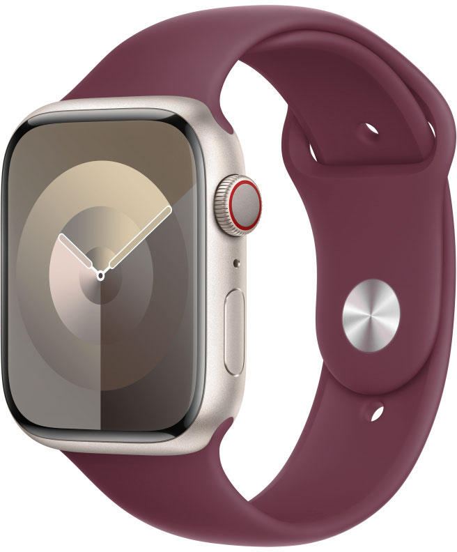 APPLE Bracelet pour Apple Watch 45 mm Mulberry Sport Band S/M (MT3Y3ZM/A)