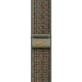 APPLE 45 mm Nike Sport Loop - Armband (Sequoia/Orange)