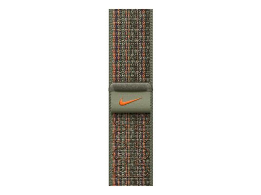 APPLE 45 mm Nike Sport Loop - Bracelet (Séquoia/Orange)