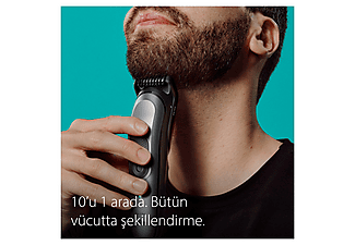 BRAUN MGK7420 Series 7 10’u 1 Arada Erkek Bakım Kiti Siyah Gümüş_1