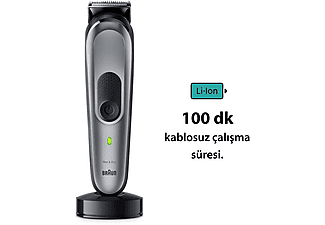 BRAUN MGK7420 Series 7 10’u 1 Arada Erkek Bakım Kiti Siyah Gümüş_4